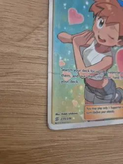 Pokemon TCG Misty's Favor Unified Minds 235/236 Holo Full Art- DAMAGED!! - Image 2