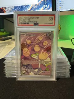 Pokemon TCG Exeggcute 192/191 Surging Sparks PSA Mint 9 Illustration Rare - Image 1