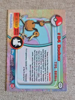 2000 Topps Pokemon #84 Doduo (TV Animation Series 2) Blue Logo LP - Image 2