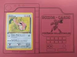 Lickitung 1st Edition Jungle 1999 Uncommon Near Mint Pokemon Card 38/64 + Sleeve - Image 1