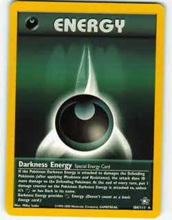 Darkness Energy - 104/111 Neo Genesis - Pokemon TCG - 2000 - Image 1