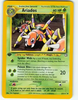 Ariados - 1st Edition - 27/111 Neo Genesis - Pokemon TCG - 2000 - Image 1