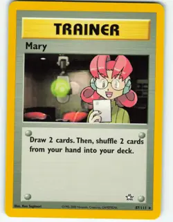 Mary - 87/111 Neo Genesis - Pokemon TCG - 2000 - Image 1
