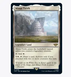 Minas Tirith - The Lord of the Rings (LTR) - MTG Rare #256 | Regular Card - Image 1