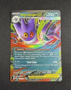 Mega Gengar ex 056/094 Double Rare ME02: Phantasmal Flames Pokemon Card - Image 1