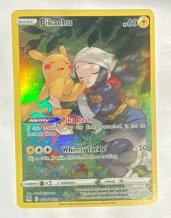 Pokemon TCG Pikachu TG05/TG30 Lost Origin TG Holo Ultra Rare MINT - Image 2