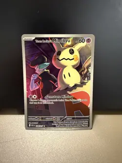 Team Rocket's Mimikyu 238/217 Illustration Rare Ascended Heroes Pokemon Holo NM - Image 1