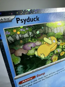 *SWIRL* Psyduck 007 Mega Evolution Black Star Promo Cosmo Holo Pokemon TCG NM - Image 3