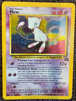 Wizards of the Coast Mew Wotc Promo Holo Promo 09/53 English Basic 50HP - Image 1