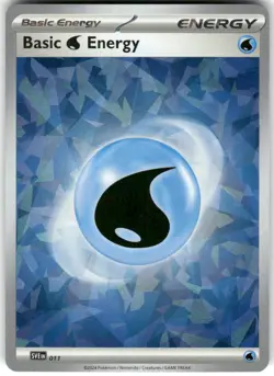 BASIC WATER ENERGY (CRACKED ICE HOLO) 011 HOLO SV ENERGIES POKEMON HOLO NM/M - Image 1