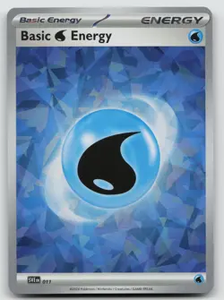 Basic Water Energy (Cracked Ice Holo) 011 Scarlet & Violet Energies Pokemon NM - Image 1