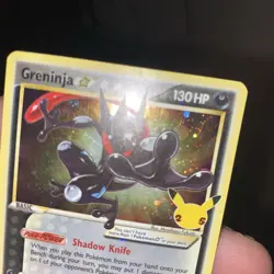 Pokemon TCG Greninja Gold Star SWSH144 Celebrations Black Star Promo Card - Image 2