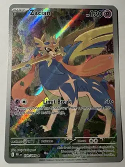 Pokemon TCG Zacian 100/094 ME02 Phantasmal Flames Illustration Rare Holo EN - Image 1