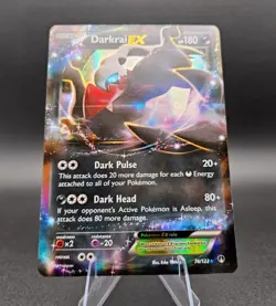 Darkrai EX 74/122 - 2016 XY Breakpoint Holo Rare Pokemon Card - NM Unplayed - Image 2