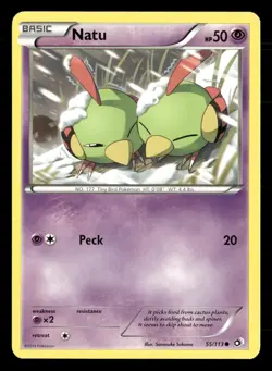 Natu 55/113 Common Legendary Treasures Pokemon Lightly Played - Image 1