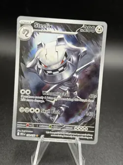 Pokemon TCG Steelix 150/132 Illustration Rare, Mega Evolution, NM/M Condition - Image 1