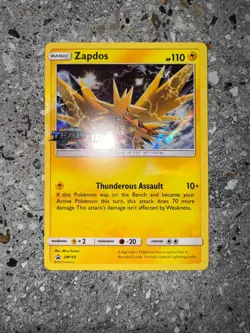 Pokemon TCG Cards Prerelease Zapdos SM159 Team Up Promo Holo NM - Image 3