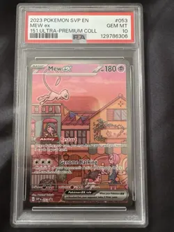 2023 POKEMON SVP EN-SV BLACK STAR PROMO 151 ULTRA-PREM COLL MEW EX PSA 10 - Image 1