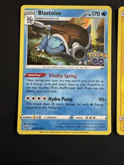 Pokemon Card Lot Blastoise Raikou Tyranitar Pkmngo Cracked Ice Rev Holo Lot 3 NM - Image 1