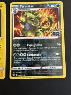 Pokemon Card Lot Blastoise Raikou Tyranitar Pkmngo Cracked Ice Rev Holo Lot 3 NM - Image 3