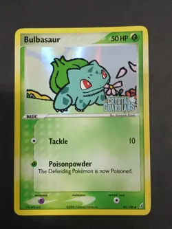 Bulbasaur 45/100 EX Crystal Guardians Reverse Holo Stamped LP 2006 - Image 1