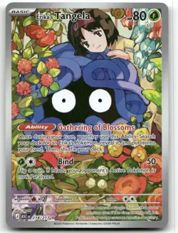 Erika's Tangela 218/217 Illustration Rare Ascended Heroes Pokemon Holo Near Mint - Image 1