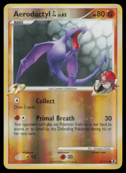 Aerodactyl GL 55/111 Common Rising Rivals Pokemon Reverse Holo Lightly Played - Image 1