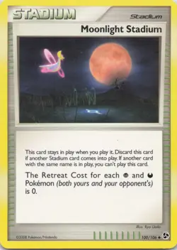 Moonlight Stadium 100/106 Uncommon Great Encounters Pokemon TCG LP - Image 1