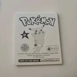 1999 Pokemon Merlin TCG Sticker Gengar 94 English Vintage - Image 2