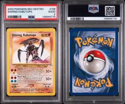 Pokemon Card Shining Kabutops 108/105 Neo Destiny 2002 PSA 2 - Image 3