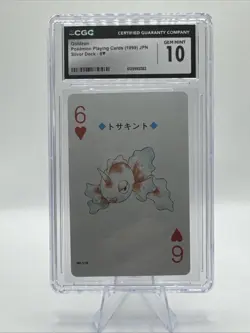 Goldeen Pokemon Playing Card Silver Deck 1999 CGC 10 Gem Mint - Image 1