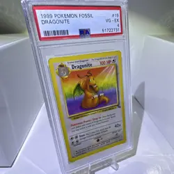 DRAGONITE 19/62 FOSSIL POKEMON PSA 4 - Image 2