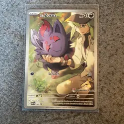 Pokemon Center N's Zorua Stamped Promo NEAR MINT Journey Together 189 - Image 1
