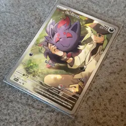 Pokemon Center N's Zorua Stamped Promo NEAR MINT Journey Together 189 - Image 2
