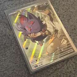 Pokemon Center N's Zorua Stamped Promo NEAR MINT Journey Together 189 - Image 3