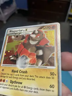 Pokemon TCG Rhyperior LV.X Holo Card 145/146 Legends Awakened MP - Image 4