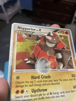 Pokemon TCG Rhyperior LV.X Holo Card 145/146 Legends Awakened MP - Image 5