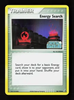 Energy Search 86/100 Common Crystal Guardians Pokemon Reverse Holo MP - Image 1