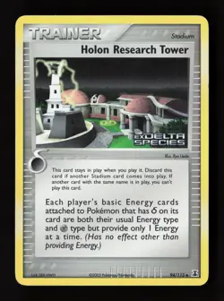 Holon Research Tower 94/113 Uncommon Delta Species Pokemon Reverse Holo LP - Image 1