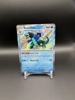 Baxcalibur 130/091 Shiny Rare Paldean Fates Pokemon Holo NM - Image 1