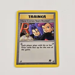 Pokemon Trainer Here Comes Team Rocket! Evolutions 113/108 Secret Rare Non-Holo - Image 1