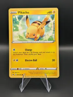Pikachu - 065/202 - SWSH01: Sword & Shield Base Set - NM- Non Holo - Image 1