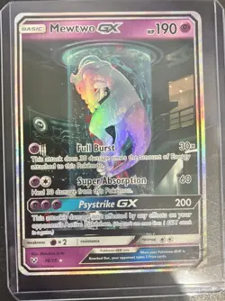 Pokemon Test tube Mewtwo GX TCG Shining Legends 78/73 Secret Rare - Image 1