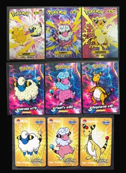 MAREEP FLAAFFY AMPHAROS 11 CARD LOT - POKEMON JOHTO - Image 1