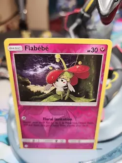 Reverse Holo Flabebe 149/236 SM - Cosmic Eclipse Common Pokemon TCG - Image 1