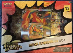 Pokemon TCG: ME Ascended Heroes Mega Emboar EX Factory Sealed Box - Image 1