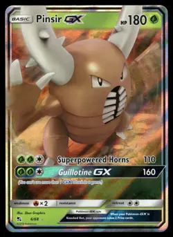 Pinsir GX 6/68 Holo GX Rare Hidden Fates Pokemon NM - Image 1