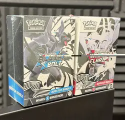 Pokemon TCG Scarlet Violet Black Bolt and White Flare Booster Bundle Sealed - Image 2