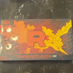 Pokemon TCG Team Rocket’s Moltres ex Ultra-Premium Collection Box English 18Pks - Image 1