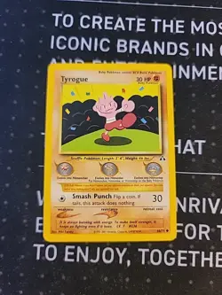 Tyrogue 66/75 Neo Discovery Regular Unlimited Pokemon Card Vintage LP - Image 1